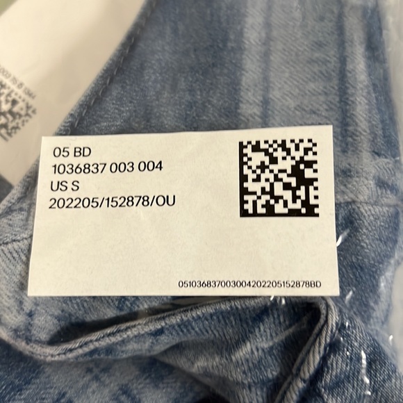 💥3/$15💥NWT - H&M Divided Fitted Denim Dress in Blue - Size Small - Picture 14 of 14